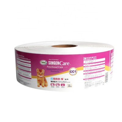 Custom Printing PET Food Label Adhesive Synthetic Paper Stickers Packaging Label Sticker Roll